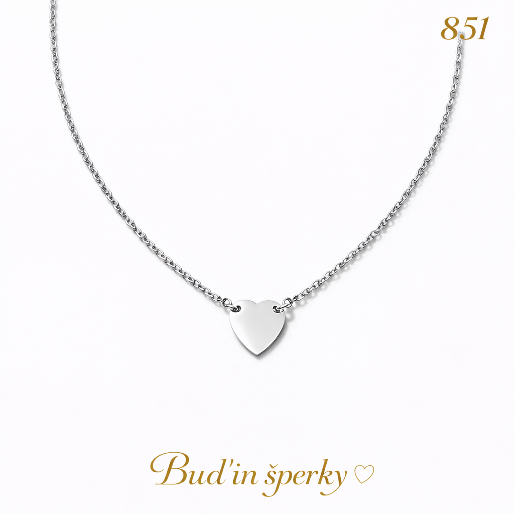 851 náhrdelník srdce