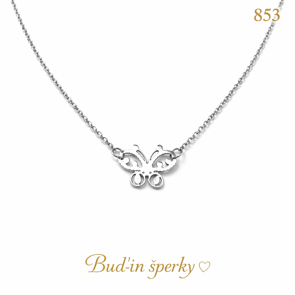 853 náhrdelník motýl