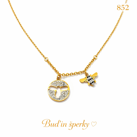 852 náhrdelník včela