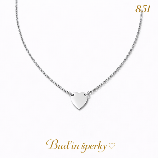 851 náhrdelník srdce
