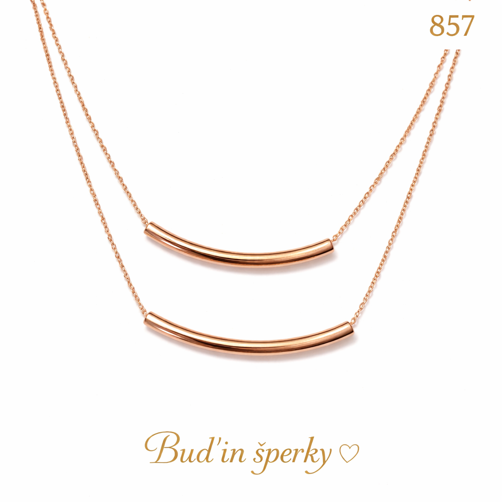 857 náhrdelník rose gold