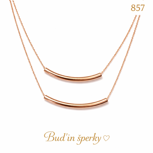 857 náhrdelník rose gold