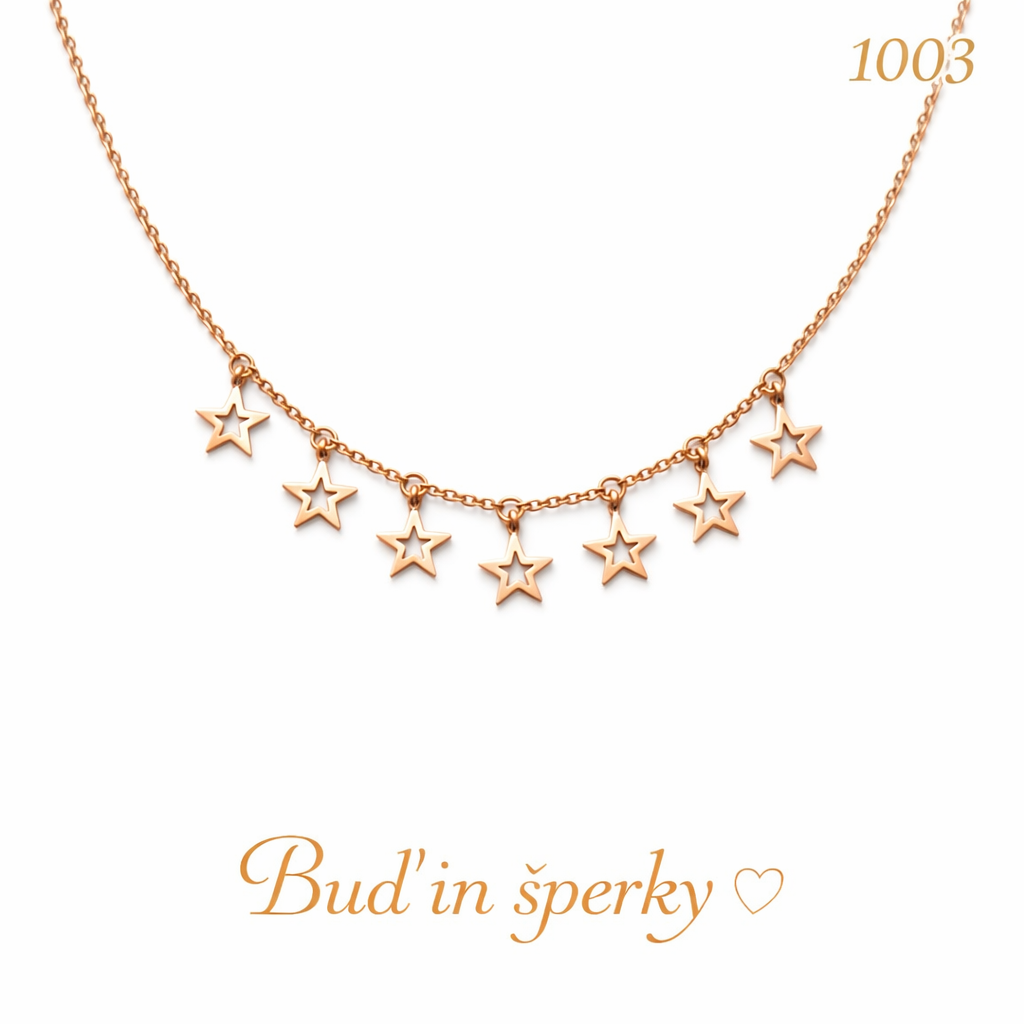 1003 hvězdičky rose gold