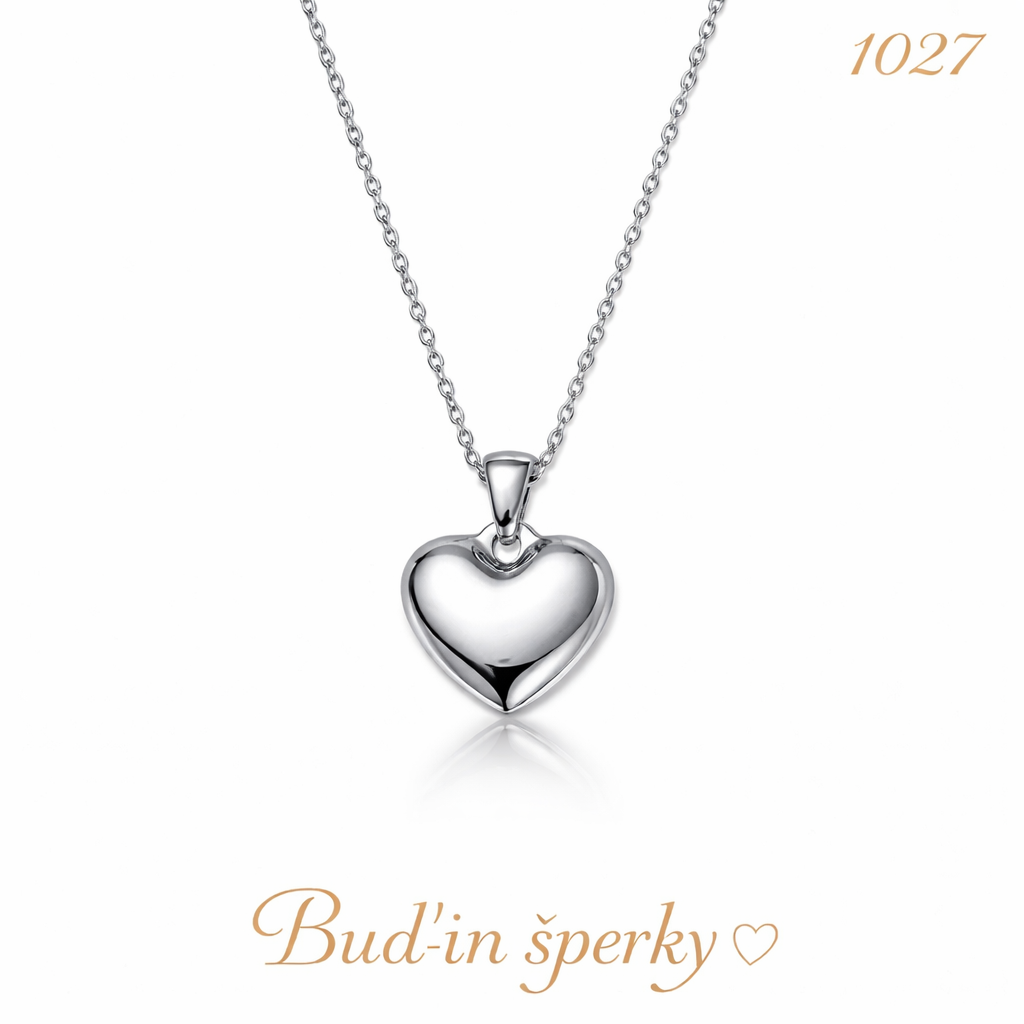 1027 srdce hladké lesklé