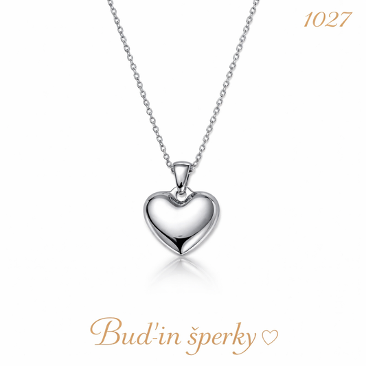 1027 srdce hladké lesklé