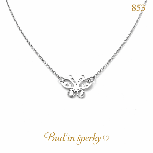 853 náhrdelník motýl
